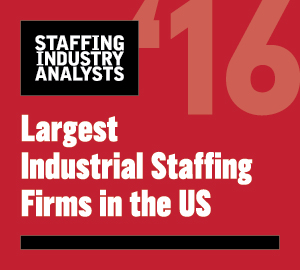 2016 SIA Largest Industrial Staffing Firm in US Logo